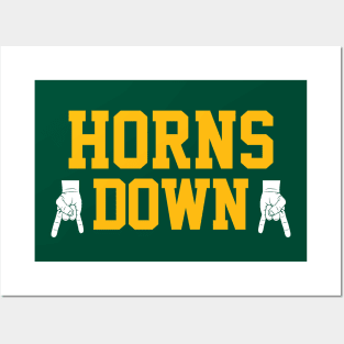 Horns Down - Green Posters and Art